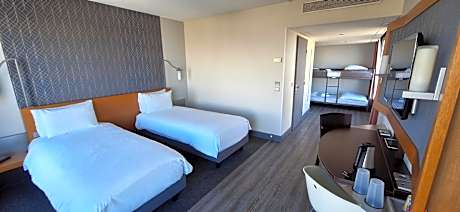 Family Room with Double Bed and Bunk Bed