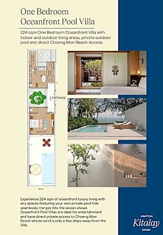 1 King 1 Bedroom Oceanfront Pool Villa