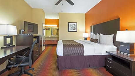 1 King Bed  Non-Smoking Microwave And Refrigerator Full Breakfast