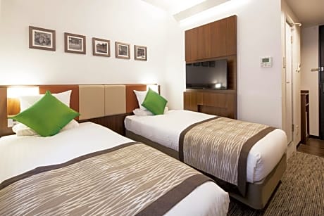 Eco Plan - No Room Cleaning Service Standard Twin Room - Smoking