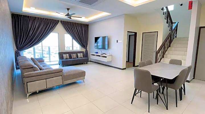 Sekinchan HighView Penthouse 15pax 5R5B 顶层公寓 看海 看稻田景