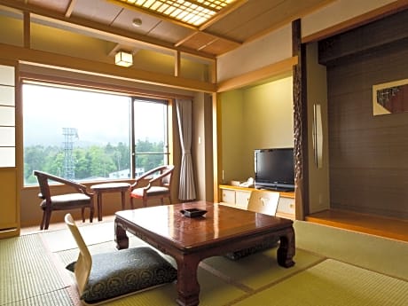 Japanese-Style Room with Shower and Toilet with Town View - Non-Smoking