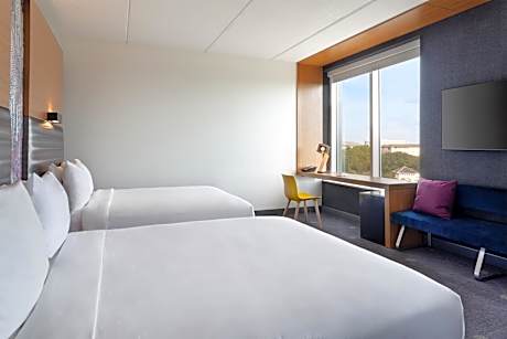 Queen Room with Two Queen Beds and Roll-in Shower - Mobility and Hearing Accessible