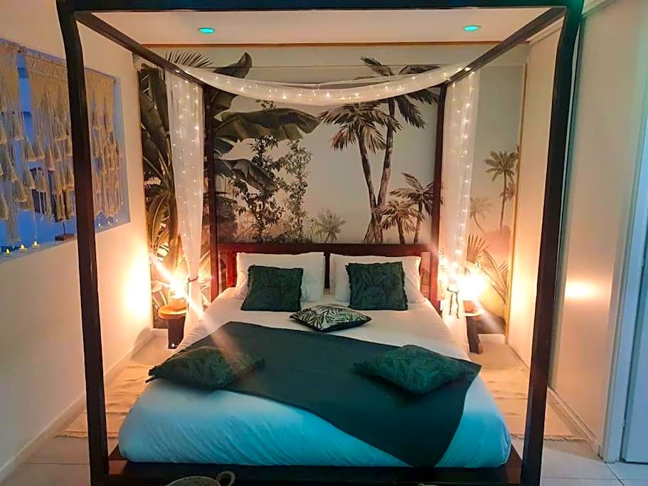 Gîtes Mas des rochers - Romance tropicale avec Spa