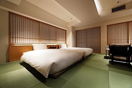 Japanese-Style Corner Suite with Skytree View and Open-Air Bath