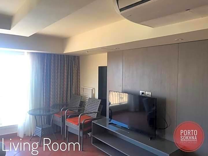 Amazing sea view Penthouse Apartment in Pyramids Porto El-Sokhna