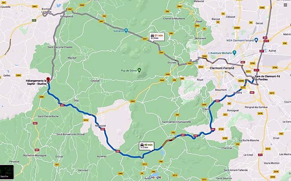 Studio proche de Vulcania et la Bourboule