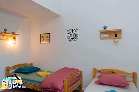 single bed in dormitory