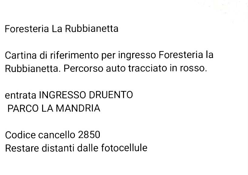 Foresteria La Rubbianetta – Druento, NY