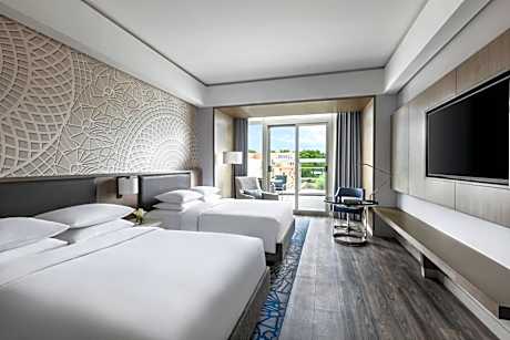 Deluxe Two Double Beds with Balcony