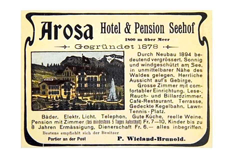 Hotel Seehof-Arosa