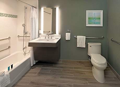 1 Queen Standard Communication Accessible Roll Shower