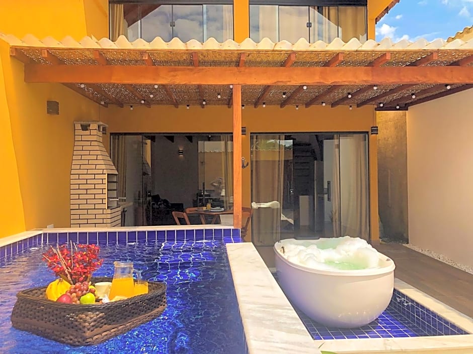 Chalé Privativo na praia