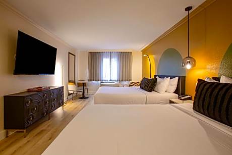 Room with Two Queen Beds and Sofa