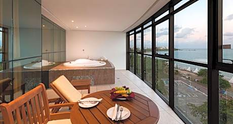 Suite-1 King Bed, Non-Smoking, Oceanfront, Whirlpool Bath, Flat Screen Television, Balcony, Full Bre