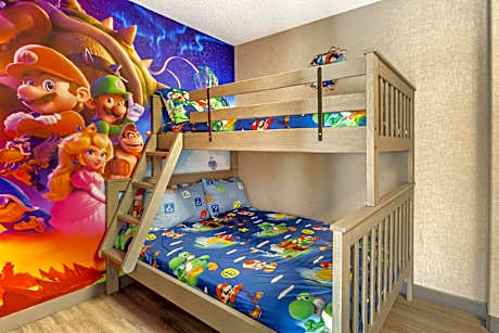 Suite with Two Queen Beds, One Bunk Bed, Kitchenette - Non-Smoking/Mario Theme
