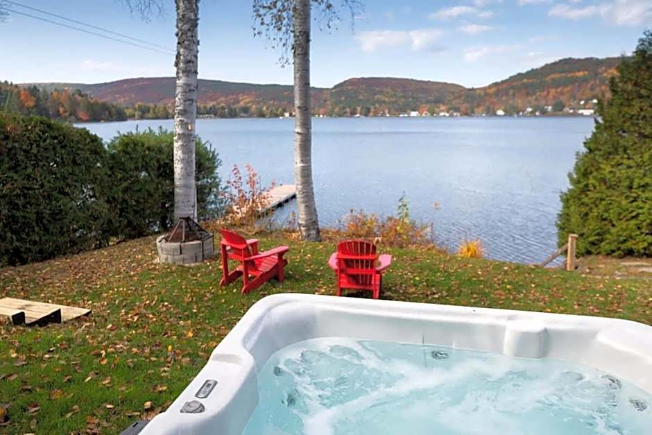 FRONT LAKE hot tub with sunset ski and slide 8p