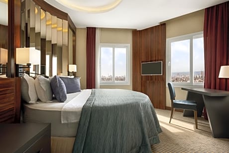 1 Deluxe Round Queen Bed Non-Smoking Room