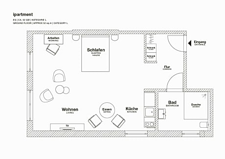 Extra Luxury Apartment with Queen Bed and Kitchen