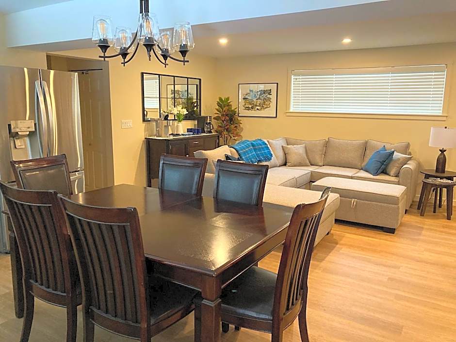 Bright poolside walkout two bedroom basement suite in the Okanagan