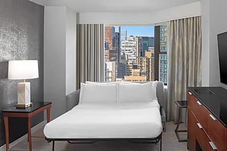 Premium King View, Guest room, 1 King, Sofa bed