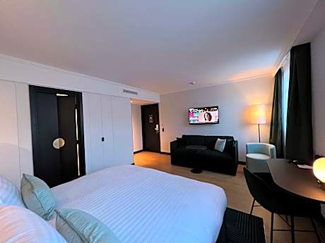 1 King Bed  Non-Smoking Deluxe Room Larger Room Family Room Sofabed Twin On Request