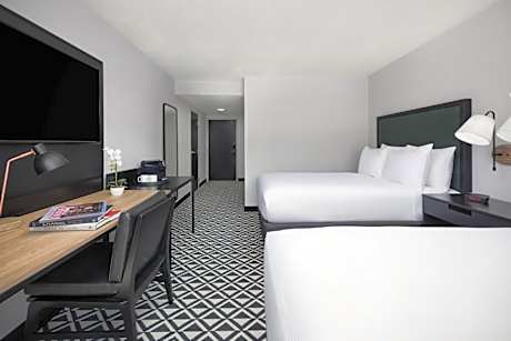 TWO DOUBLE BEDS INTERIOR