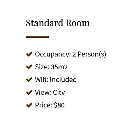 Standard Single Room