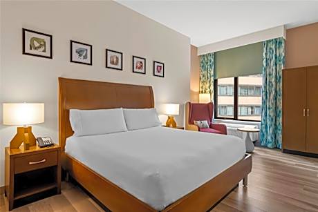 1 King Bed Partial River View