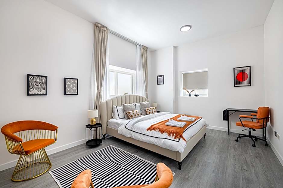 Sleek nordic style seaview condo