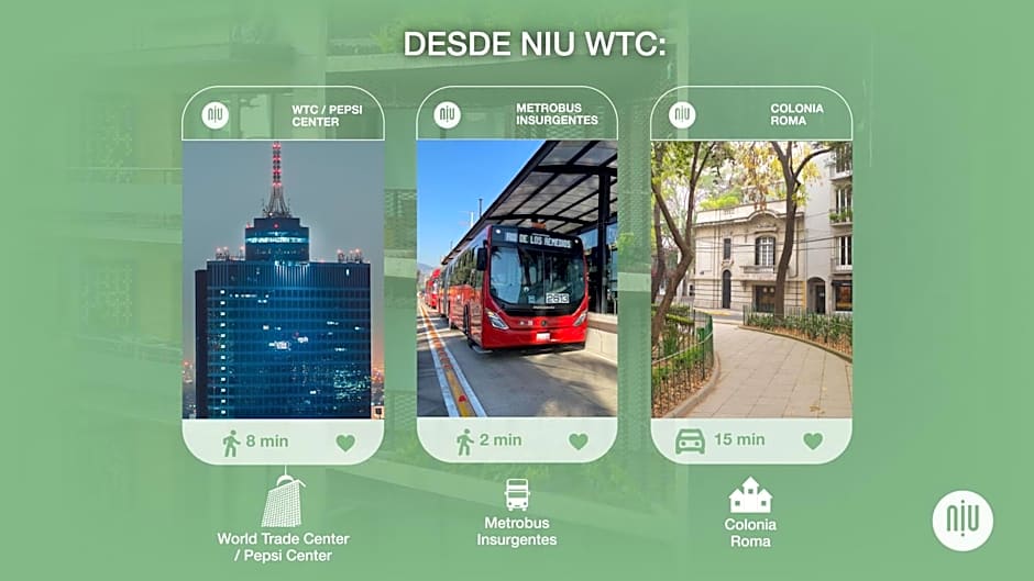 NIU Modern Apartments near WTC & Condesa - Roma Sur