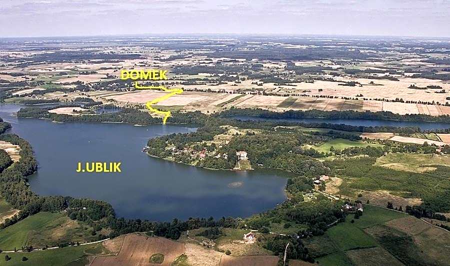 Domek na Skraju Wsi dostęp do jeziora UBLIK