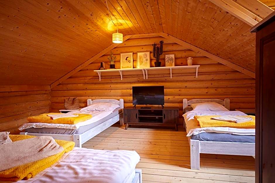 Domy z Bala - Domki ogrzewane - JACUZZI, SAUNA, lody, popcorn, ryba wedzona i ognisko w cenie!