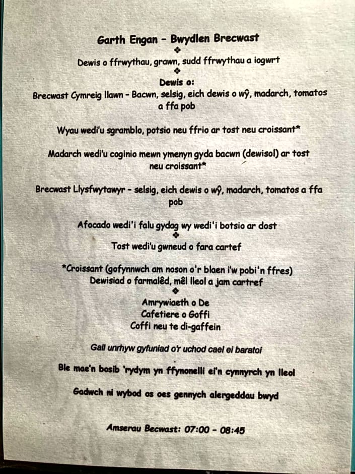 Garth Engan Private Self Contained B&B with Garden Area