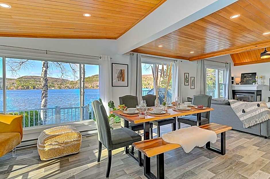 FRONT LAKE hot tub with sunset ski and slide 8p