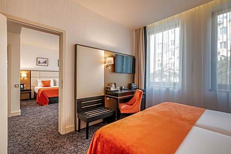 Two Connecting Double Rooms