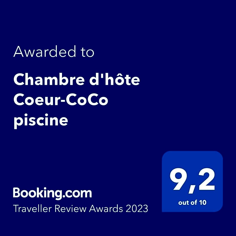 Chambre d'hôte Coeur-CoCo piscine