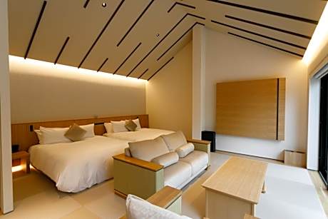 Deluxe Twin Room with Open Air bath - Non-Smoking