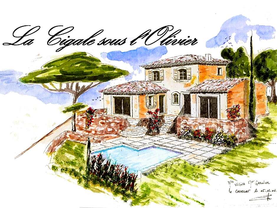 la cigale sous l'olivier