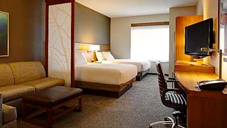 Accessible Two Queen Beds/Tub (with sofa bed)
