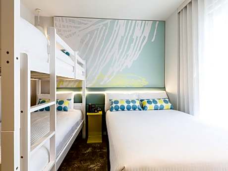 Family Room with One Double Bed and One Bunk Bed