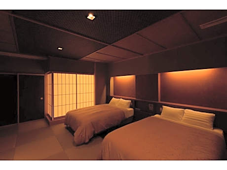 Twin Room with Tatami Area and Open-Air Bath