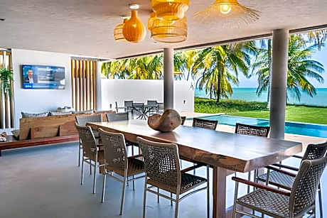 Casa Waua | PÉ NA AREIA, rooftop, borda infinita