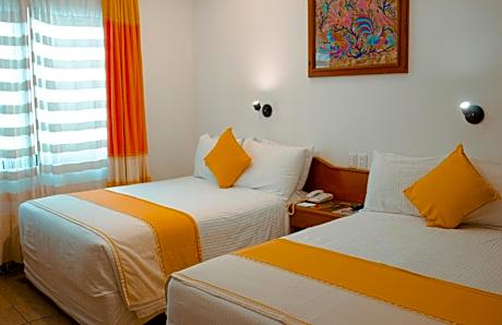 Interior Double Room with Two Double Beds