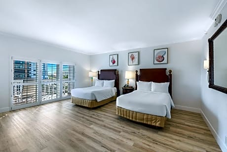 Partial Ocean View with Two Double Beds
