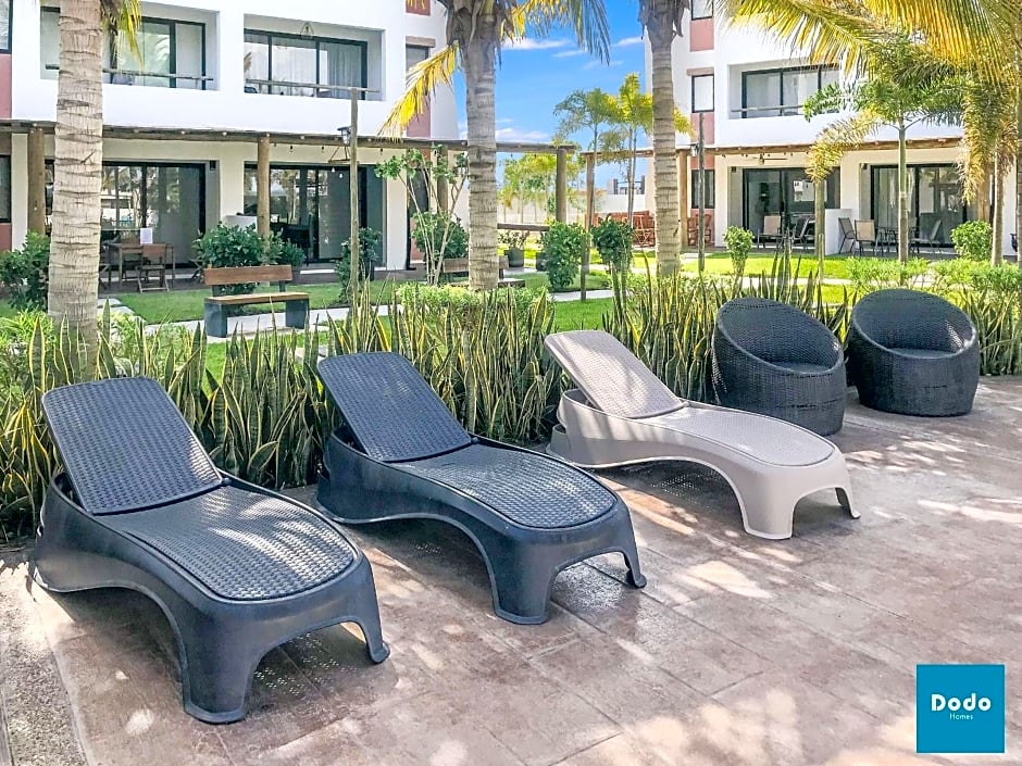 Residencial privado con alberca a 3 min. de la playa