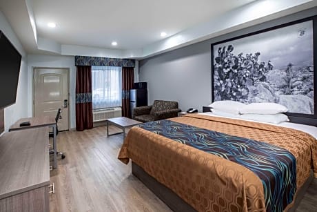 1 King Bed, Mobility/Hearing Accessible Room, Bathtub w/ Grab Bars, Non-Smoking