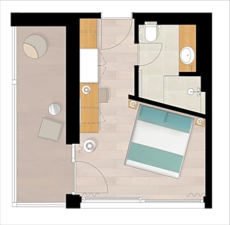 Large Double Room with Balcony and Side Lake View