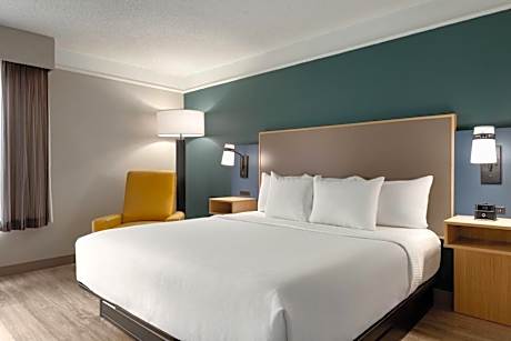 1 King Bed Mobility/Hearing Accessible Deluxe Tub w/Grab Bars Non-Smoking