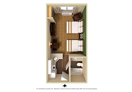 Studio 2 Doubles Accessible Non-Smoking